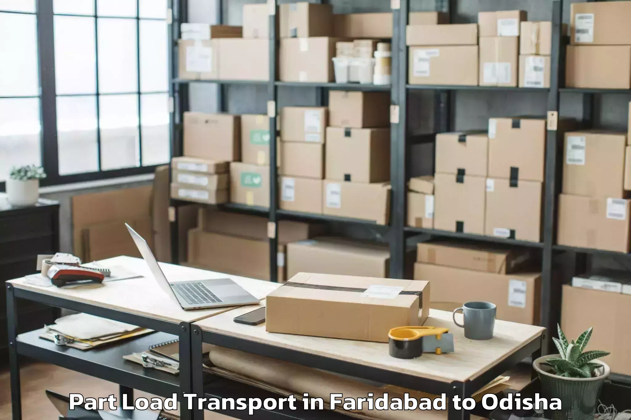 Top Faridabad to Jeypore Part Load Transport Available